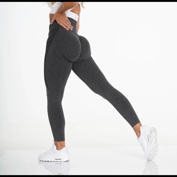 NVGTN Pants - NVGTN Speckled Black Contour Leggings
